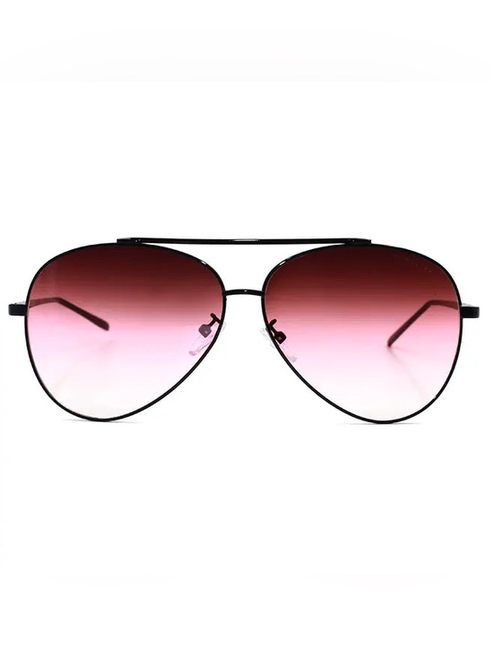 Topfoxx Accessories - Topfoxx Aviator Sunglasses with Pink Gradient Lenses and Black Frame